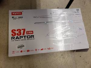 lot 21890 image: S37 Raptors 3 CH remote control helicopter