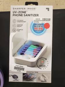 lot 21900 image: UV-Zone Phone Sanitizer- New in box
