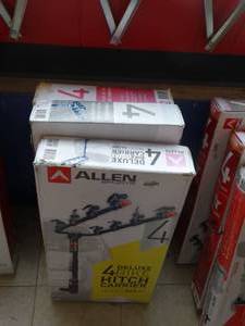 lot 21706 image: Lot of 3 Allen Sports Deluxe 4 Bike Hitch Carriers