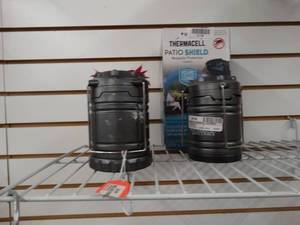 lot 21739 image: Thermacell Patio Shield Mosquito Protection Lantern w 2 Camping Lanterns
