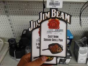 lot 21756 image: 3 Jim Beam cast iron skillets- all 3 NEW