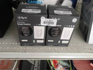 lot 21760 image: 2- New in box GE Dimmer smart switch