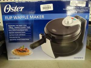 lot 21773 image: Oster flip waffle maker in box