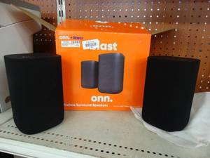 lot 21800 image: ONN wireless surround speakers- new in box