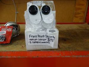 lot 21866 image: Front point security- 2 wireless cameras