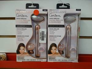 lot 24506 image: Lot of 2 Flawless Contour Micro Vibrating Facial Roller and Massagers