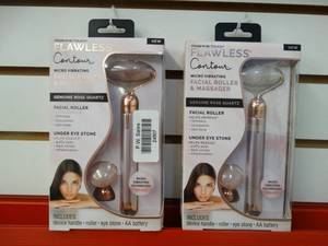 lot 24507 image: Lot of 2 Flawless Contour Micro Vibrating Facial Roller and Massagers