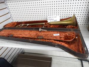 lot 24543 image: Old FE & Son Trombone in Case