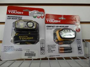 lot 24565 image: Lot of 2 Hyper Tough Compact LED Headlamps