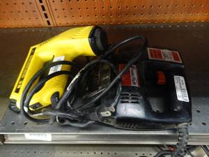 lot 24587 image: Stanley Electric StaplerNail Gun and Master Mechanic Jig Saw
