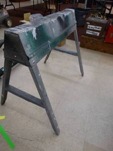 lot 24870 image: Metal Sawhorse