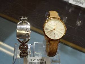 lot 24895 image: Lot of 2 Womens Watches-- Dior and Fossil