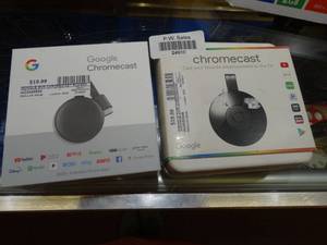 lot 24910 image: Lot of 2 Google Chromecasts
