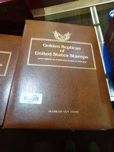 lot 24919 image: Golden Replicas of United States Stamps