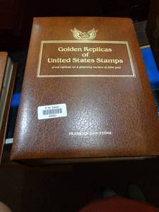 lot 24920 image: Golden Replicas of United States Stamps