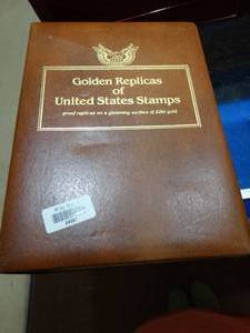 lot 24921 image: Golden Replicas of United States Stamps