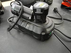 lot 24986 image: Lot of 2 Rockwell LithiumTech Batteries and Powerstation