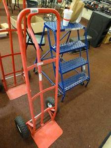 lot 37792 image: Red Furniture Dolly