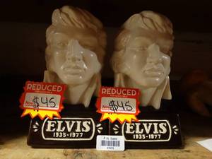 lot 37879 image: Lot of 2 Elvis Busts