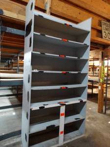 lot 37968 image: Tall Handmade Storage Shelf