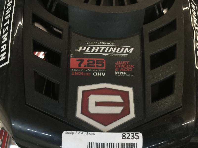 Craftsman briggs and discount stratton platinum 7.25 163cc