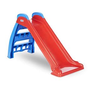 lot 7907 image: Little Tikes First Slide for Toddlers, Easy Set Up, for IndoorOutdoor, Easy to Store, (RedBlue)