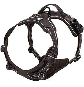 lot 8151 image: Sz Xtra Large TRUE LOVE Adjustable No-Pull Dog Harness Reflective Vest, Comfortable Control - TLH5651(Brown)