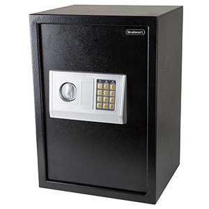 lot 1481 image: Digital Safe  Electronic, Extra-Large, Steel, Keypad, 2 Manual Override Keys  Protect Money, Jewelry, Passports  for Home or Business by Stalwart
