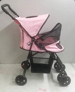lot 7461 image: 20in Long Pink Small Dog Stroller, Used