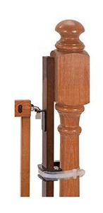 lot 7855 image: Summer Banister to Banister Universal Gate Mounting Kit - Fits Round or Square Banisters, Accommodates Most Hardware & Pressure Mount Baby Gates up to 37�� Tall, Gate Sold Separately
