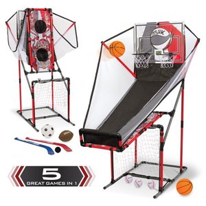 lot 8146 image: Majik 5-in-1 Arcade Sport Center Game System