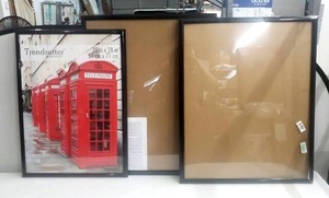 lot 8176 image: Lot of 3 Poster Frames (Two 24in x 30in & One 20in x 28in)