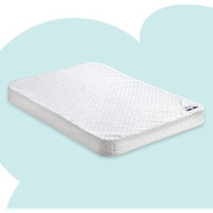 lot 7397 image: hiccapop Pack and Play Mattress Pad Dual Sided wFirm Side (for Babies) & Soft Memory Foam Side (for Toddlers)  Memory Foam Play Yard Mattress Pad  Playard Mattress Fits Most Pack N Play Playpens