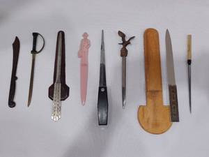 lot 1006 image: German Letter Openers with Vintage Fuller and Assorted Letter Openers