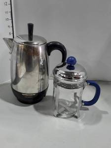 lot 1105 image: FARBERWARE Automatic Coffee Maker with BON JOUR Coffee Press