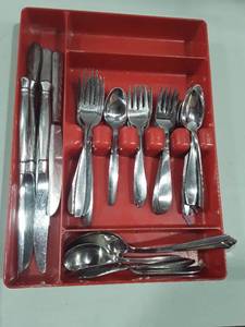 lot 1114 image: 43 pcs. Missed Matched Stainless Steel Silverware