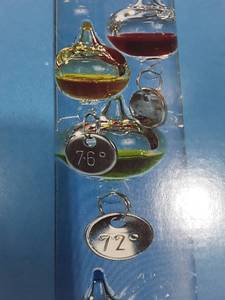 lot 1122 image: Thermometer Galileo Galilei