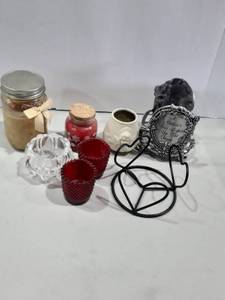 lot 1133 image: 2 Candles with Several Candle Holders