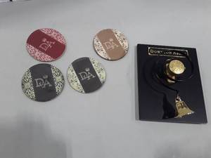lot 1136 image: Downtown Abbey Bell and Coaster Set