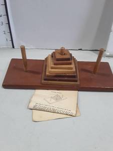 lot 1148 image: Wooden Pyramid Puzzle