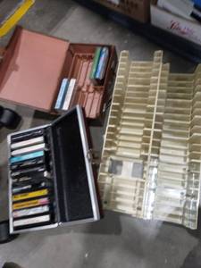 lot 1323 image: Cassette Tape Holders with Assorted Cassette Tapes