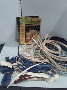 lot 1368 image: Basket Weaving Supplies and Books
