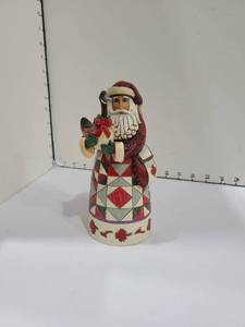 lot 1404 image: Jim Shore Heartwood Creek Canadian Santa  Revel In A Reveillon
