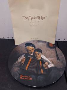 lot 1539 image: Norman Rockwell The Music Maker Plate
