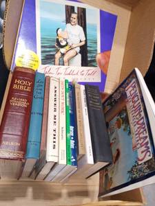 lot 1561 image: Holy Bible with Assorted Books