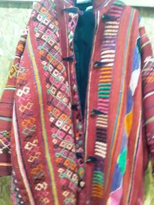 lot 1620 image: Womens 100 percent Wool Coat Hand Made in Morocco. Size