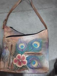 lot 1632 image: ANUSCHKA Hand Painted Purse