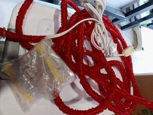 lot 2005 image: Rope Light Red with Clips