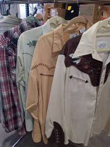 lot 2022 image: Ely Diamond Cody James and Panhandle Slim Mens Size LG Long Sleeve Button Down Shirts Western Apparel