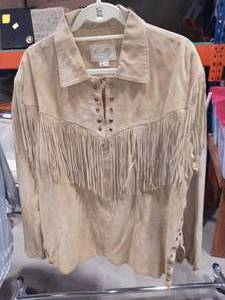 lot 2023 image: Scully Size LG Genuine Leather Long Sleeve Shirt